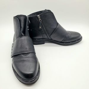 Ladies Womens Ankle Boots Gusset Inside Zip Memory Foam Shoes Size